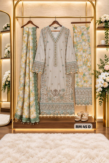Al Amra Cambric Embroidered Ready-to-Wear Suit RM 45 D