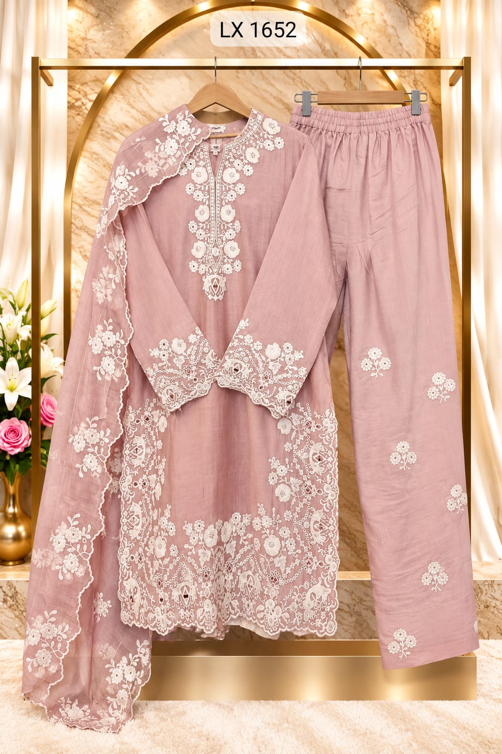 Pakistani Elegant Embroidered Readymade LX 1652